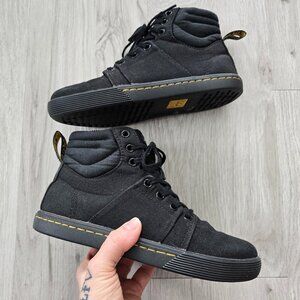 Dr. Martens | Rozarya black monochrome canvas lightweight combat boots | WMS 5